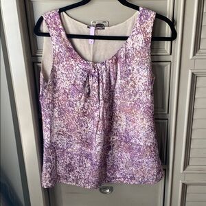 Like new elie Tahari blouse tank purple/gold szM